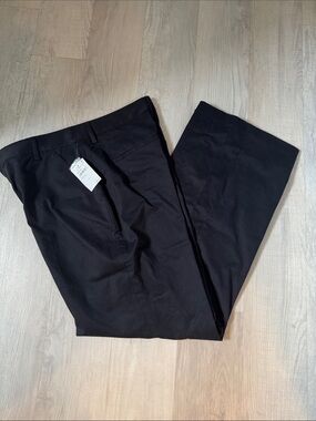 NWT Good American black wide pants 12/31